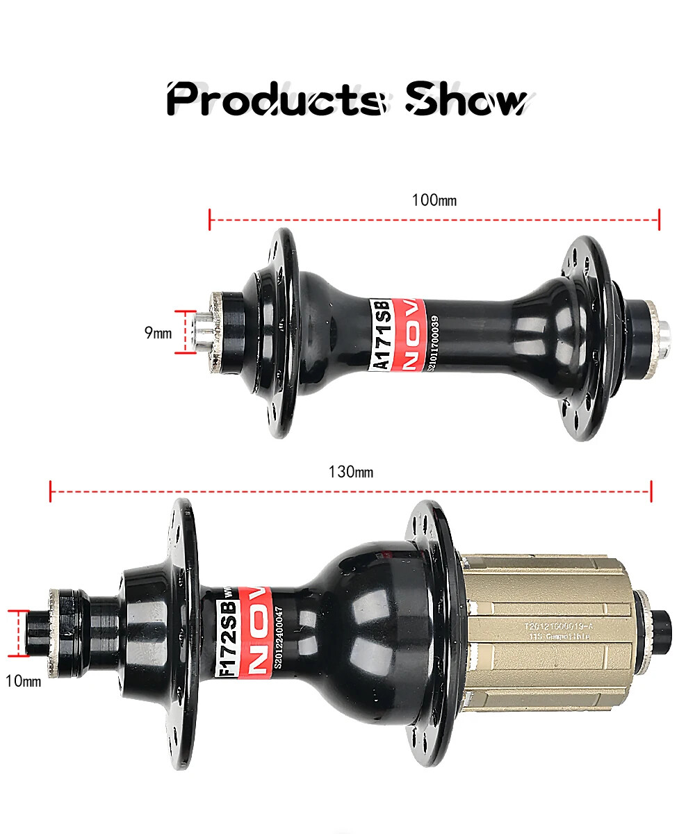 Road Bike Front 2 Rear Sealed Bearings Hubs V-Brake Quick Release Hub 20 24H