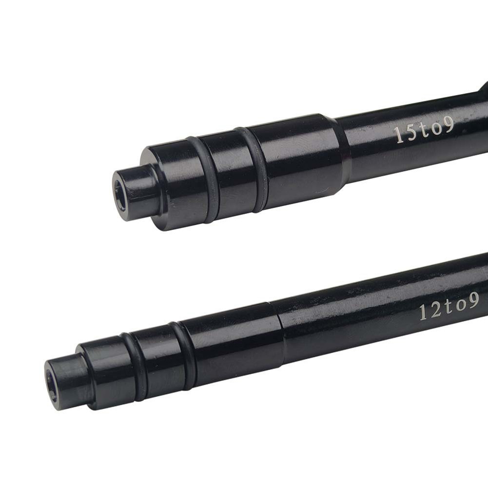 Bicycle Thru Axle Adapter 1215mm to 9mm QR for MTB Road Bike Front Rear