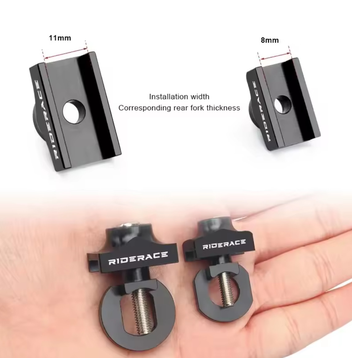 Bike Chain Tensioners Adjuster Bicycle Tensioner Fastener Bolt For DIY Tool