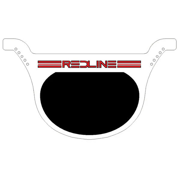 REDLINE – race plate WHITE