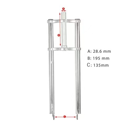 TRIPLE TREE 1-1/8″ Bicycle FORK 28.6mm Thread less Disc Mount 26” FAT TIRES