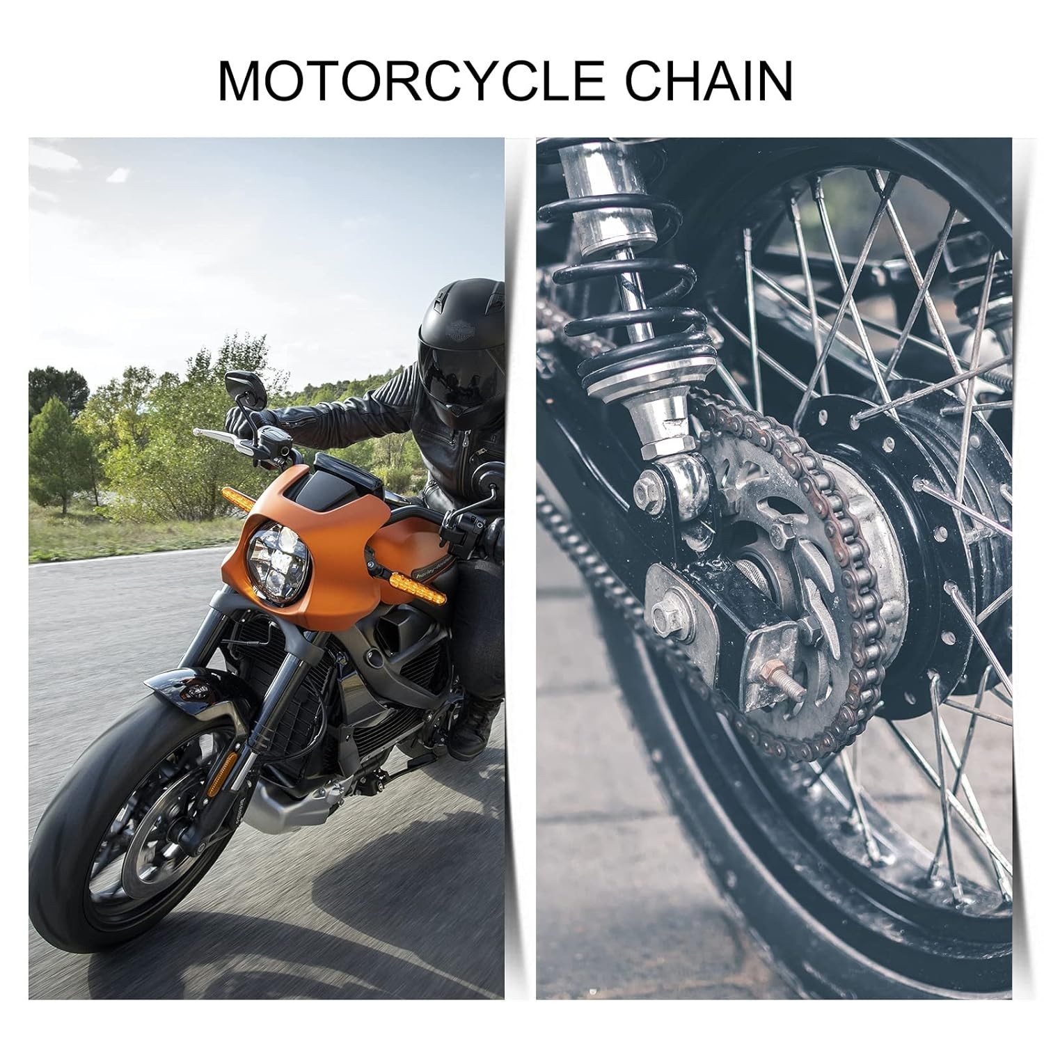 Heavy Duty 8PCS Steel Chain Links – Perfect for Bikes and Mini ATVs – Size #35