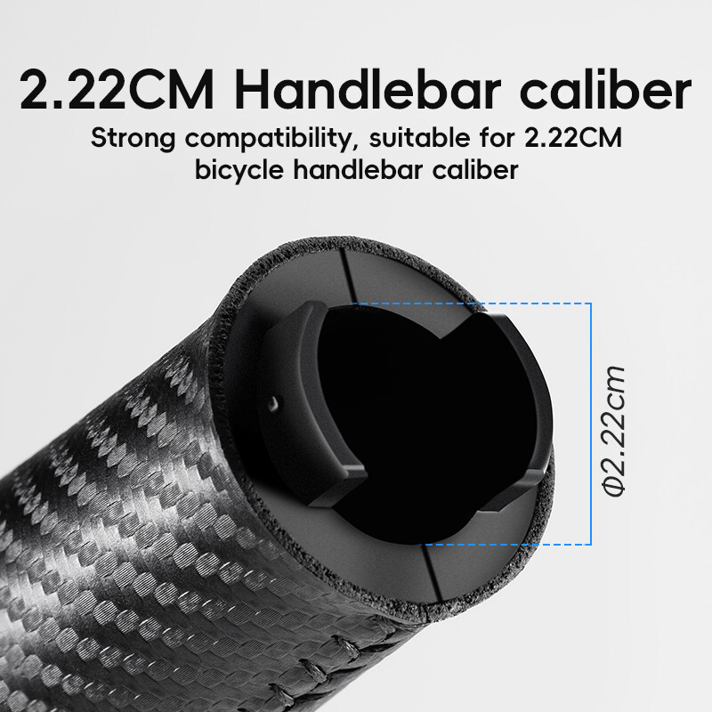 ROCKBROS Bike Handlebar Grips Leather Standard Ergonomic Waterproof Hand Grips