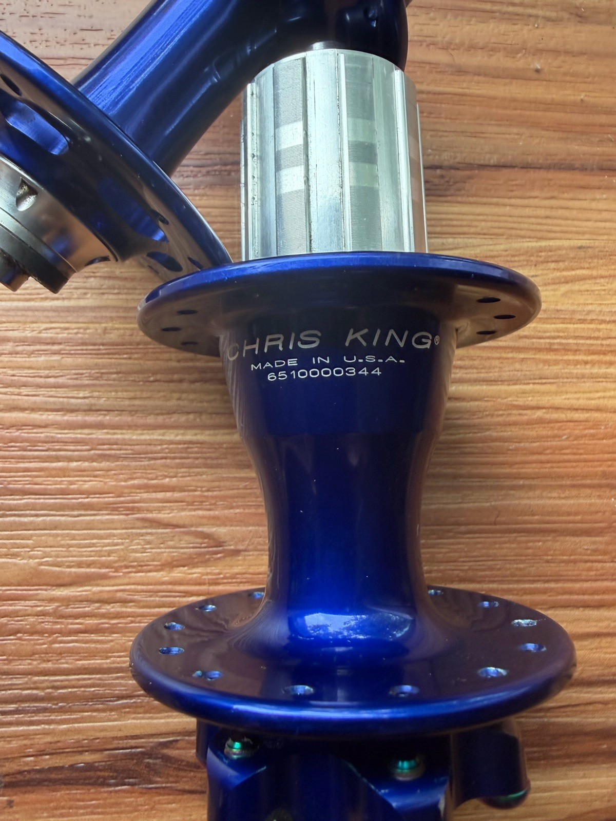 Chris King Disc Hubs Navy / Blue 100mm Front 135mm Rear QR.
