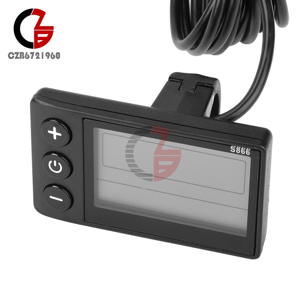 36V 48V 64V 40A 30A 20A Brushless Motor Controller E-Bike S866 LCD Display Meter