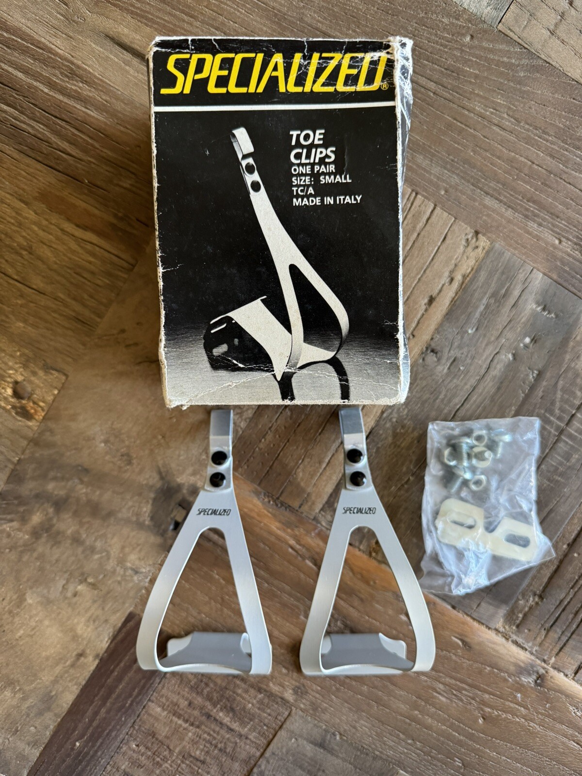 NEW Vintage Specialized Aluminum Alloy Toe Clips. Bicycle Cycling. Lightweight