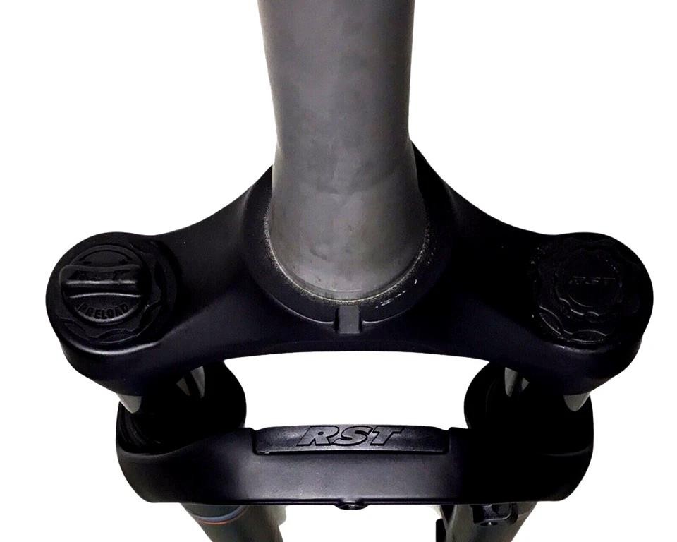 RST Volant 700C E‑Bike Fork 60mm Tapered PM Disc 9×100 QR Coil Spring Black