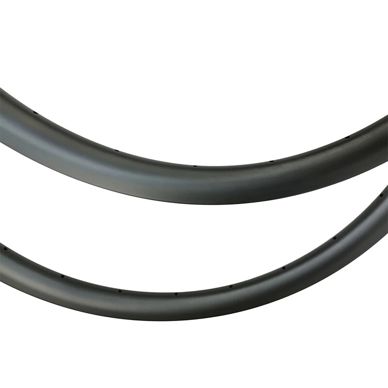 2PCS 700C Road Bike Asymmetric Carbon Rim Disc Brake 35mm Depth 28mm Width