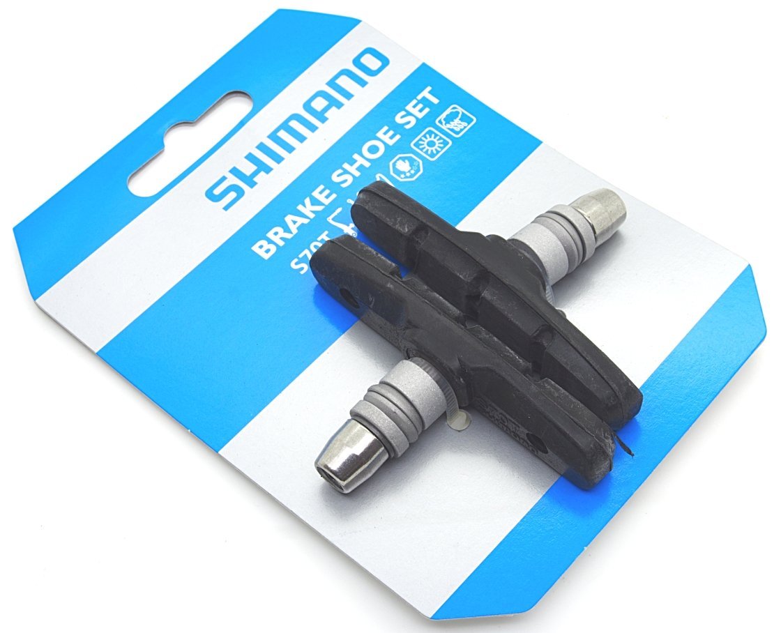 Shimano S70T V-Brake Cartidge Shoe Pair with Nut & Washer for BR-M760/M600/M580