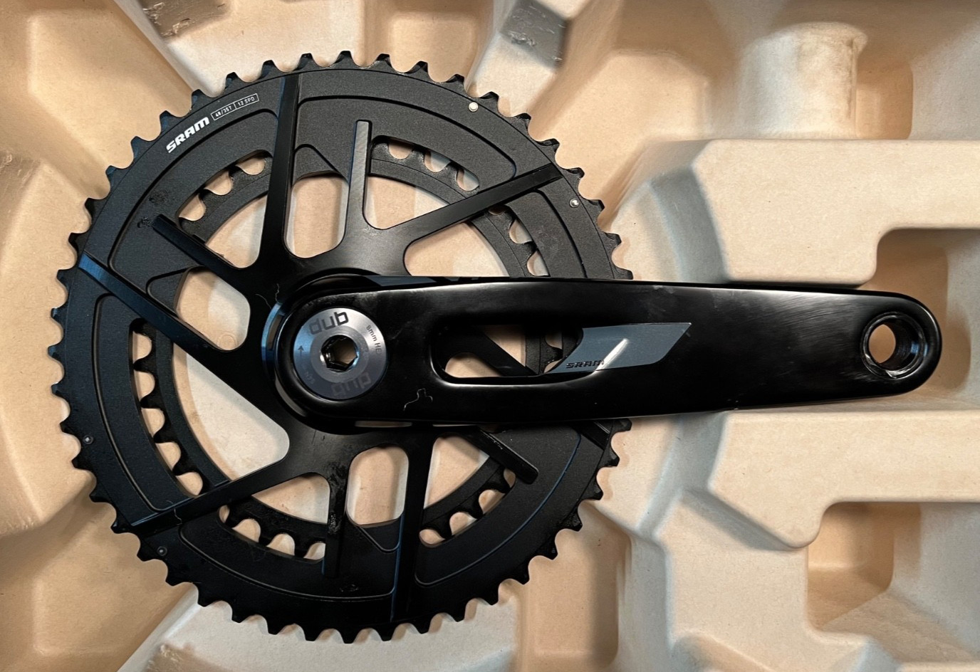 SRAM Rival E1 Crankset 12-Speed 170mm 48/35T Direct Mount SRAM 8-Bolt 45mm Black