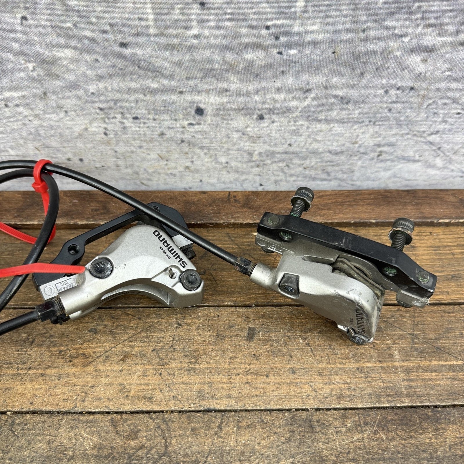 Shimano Deore LX ST-M585 BR-M585 Hydraulic Disc Brake Set F/R Silver MTB Japan