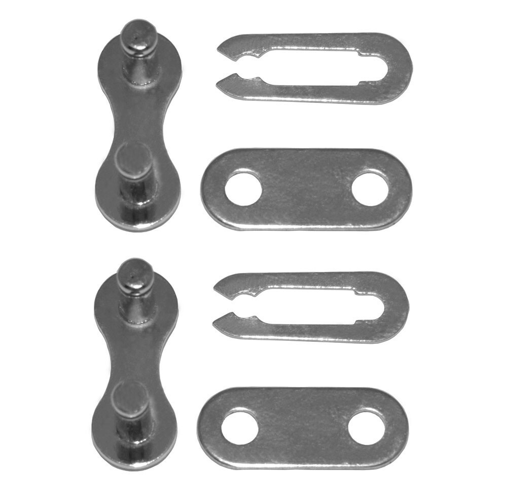 GENUINE KMC STEEL MASTER LINK 1/2X1/8 SOLD BY PAIR CHROME