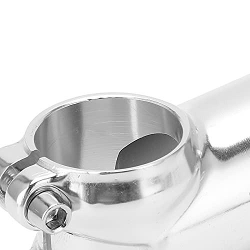 Stem, Silver Road Stem Handlebar Stem for 31.8x80mm for 28.6mm Front Fork