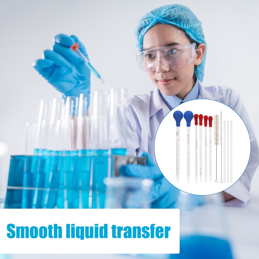11Pcs Durable Liquid Pipette Droppers Glass Dropper for Home Use Assorted Colors