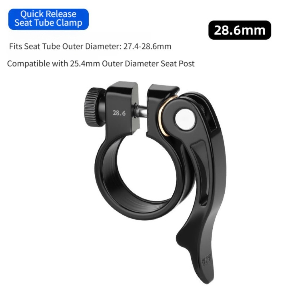 Aluminum Seatpost Clamp with High Carbon Steel Fasteners 28.6 31.8 34.9mm