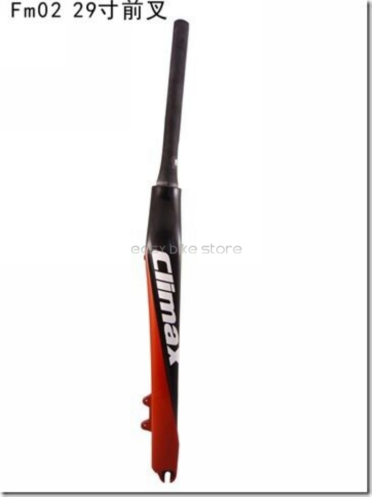Tapered * Disc FULL 3K CARBON RIGID MTB XC FORK 29″ 460g pro RED BLACK