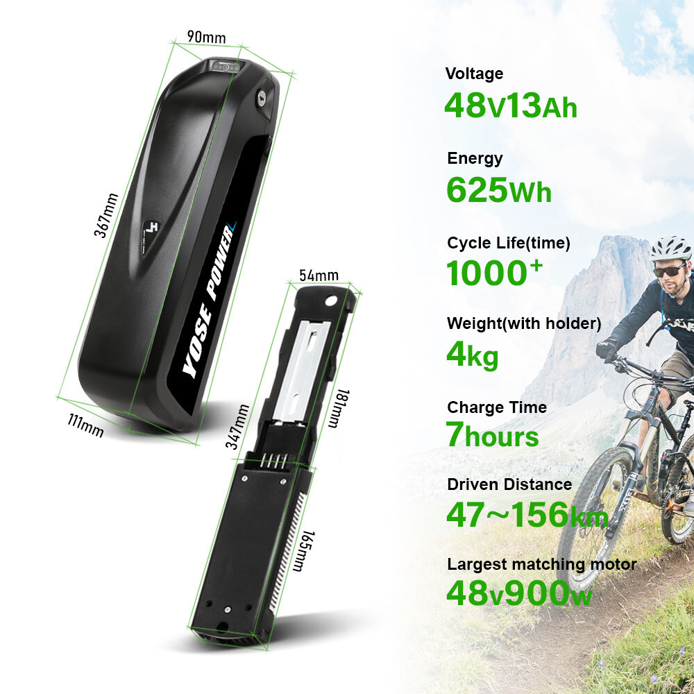 48V Lithium Battery 13Ah Hailong Ebike Battery Electric Bike Battery with USB