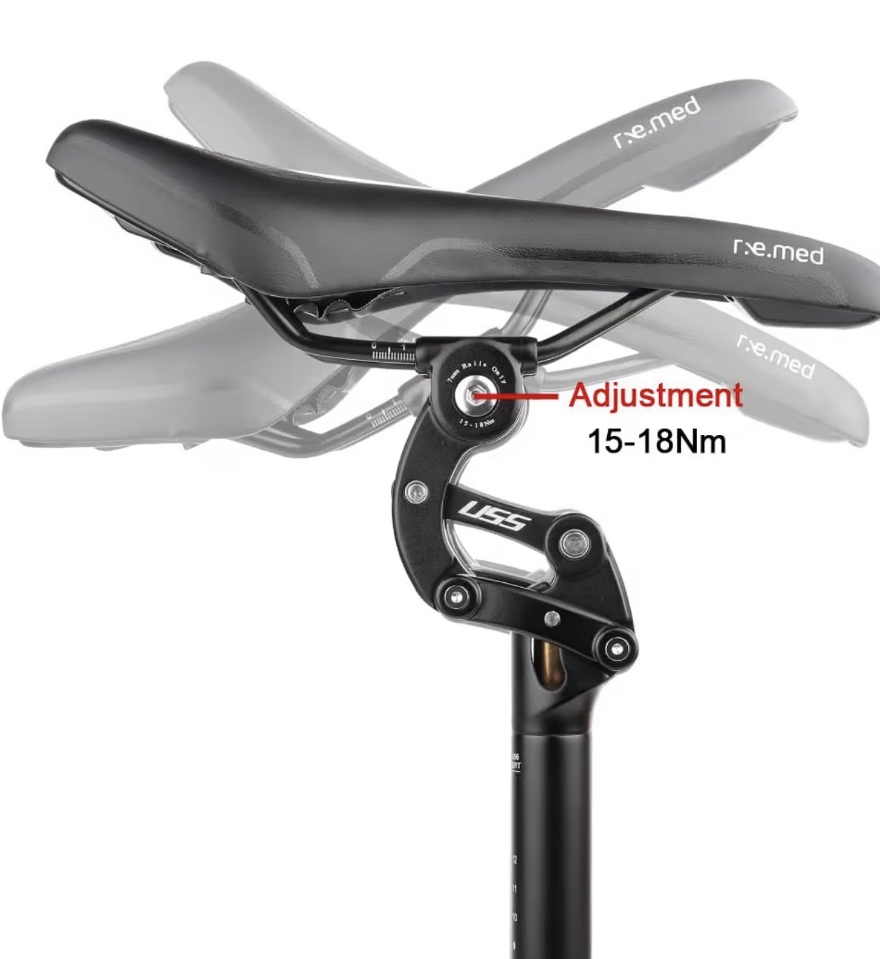 Safort Suspension Seatpost 27.2mm/ 365mm MTB Bike/ eBike AD-SP18-USS NEW IN BOX