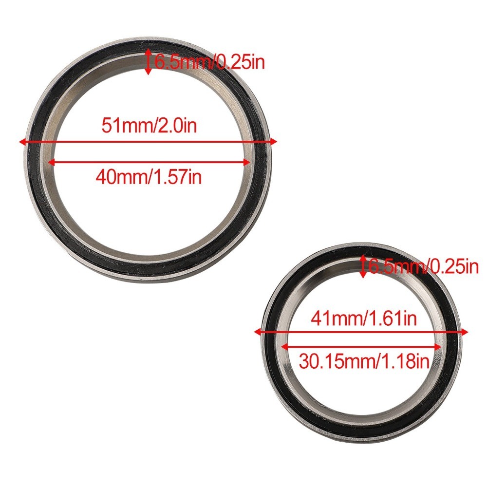 30.15x40x6.5/40x51x6.5mm Bicycle Headset Bearings For-Trek Madone Domane Emonda