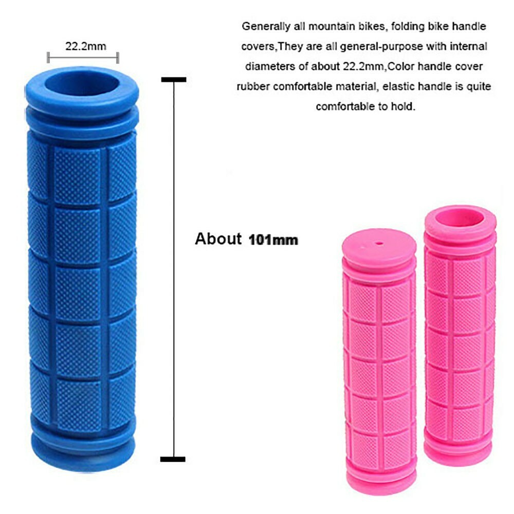 1 pair Bike Grips Handlebar Cover Mountain Foldable Non-Slip Rubber Scooters MTB