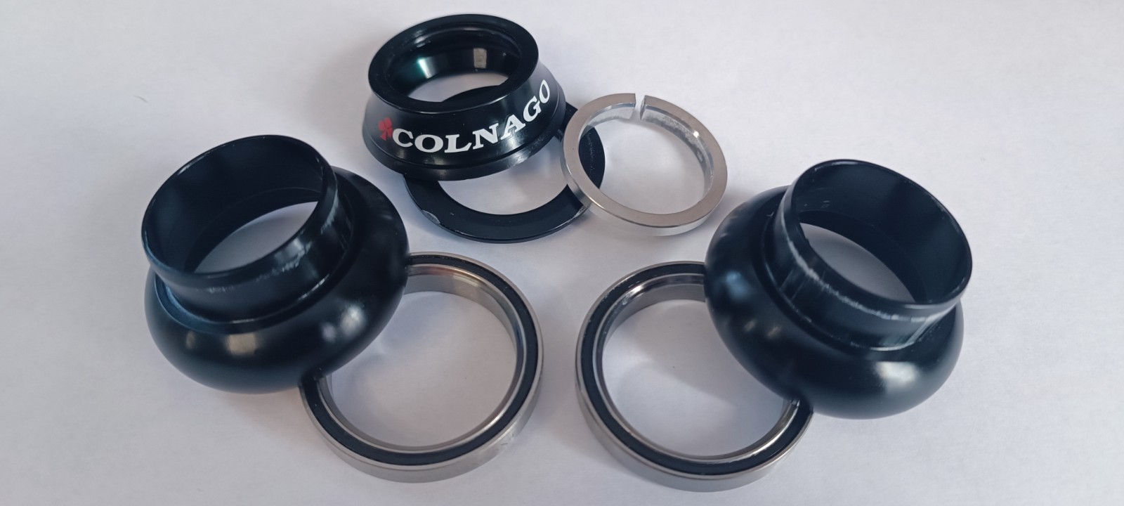 Colnago 1 ” inch threadless a-head headset black NEW Master Tecnos C40 spacers