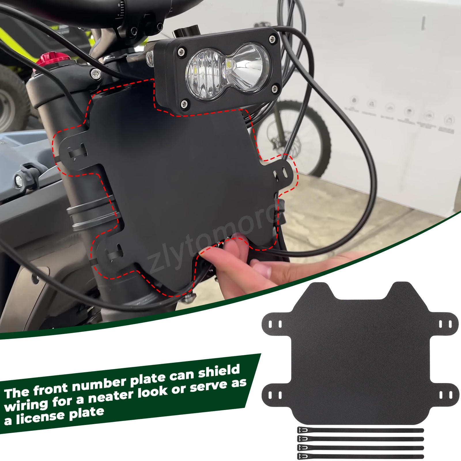 US Front Led Headlight Kit w/ Adapter Plug For Talaria XXX & Sur-Ron Segway X260