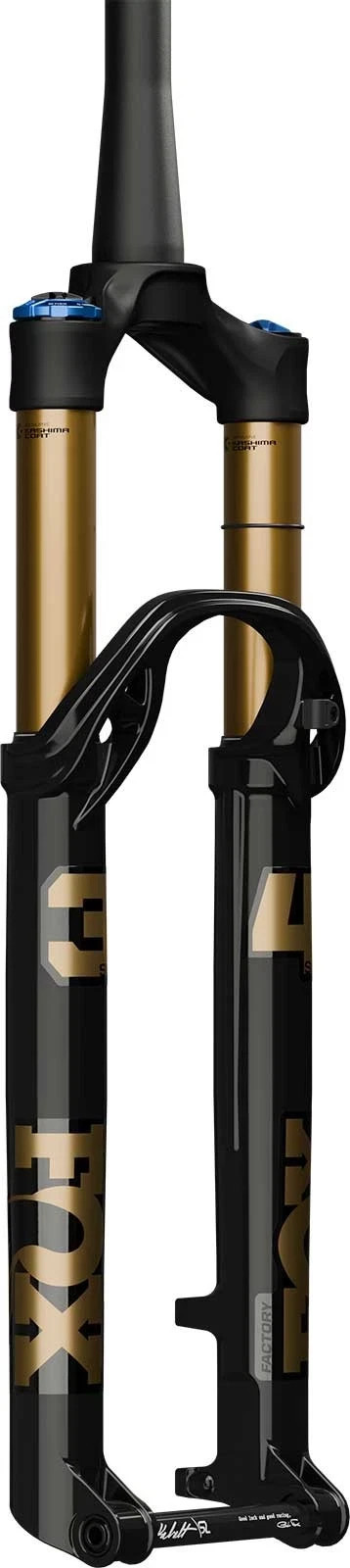 2026 Fox Shox 34 Float SL 29 130 Grip SL adj damp, Pt No. 910-21-365 Black/Gold