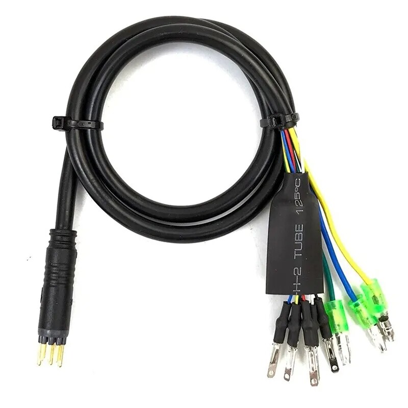 2PC E-bike Motor Extension Cable 9 Pin Male For Front Rear Wheel Hub Motors US