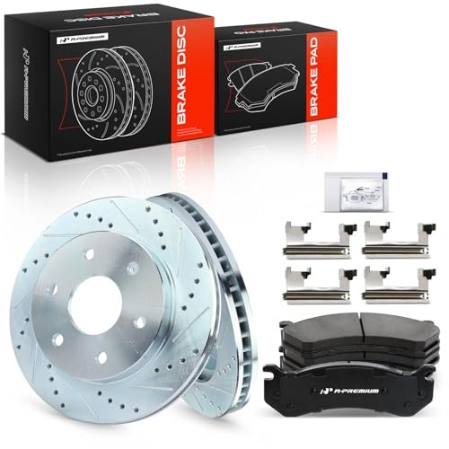 12.00 inch (304.70mm) Disc Brake Rotors + Ceramic Front Drilled and Slotted