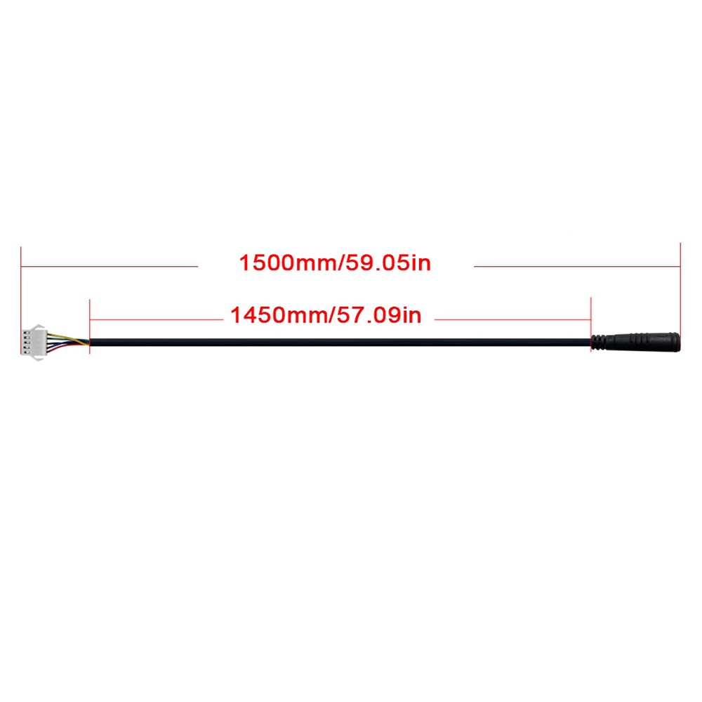 5pin Electric Bicycle Extension Cable Adapter For KT Display WP To SM eBike