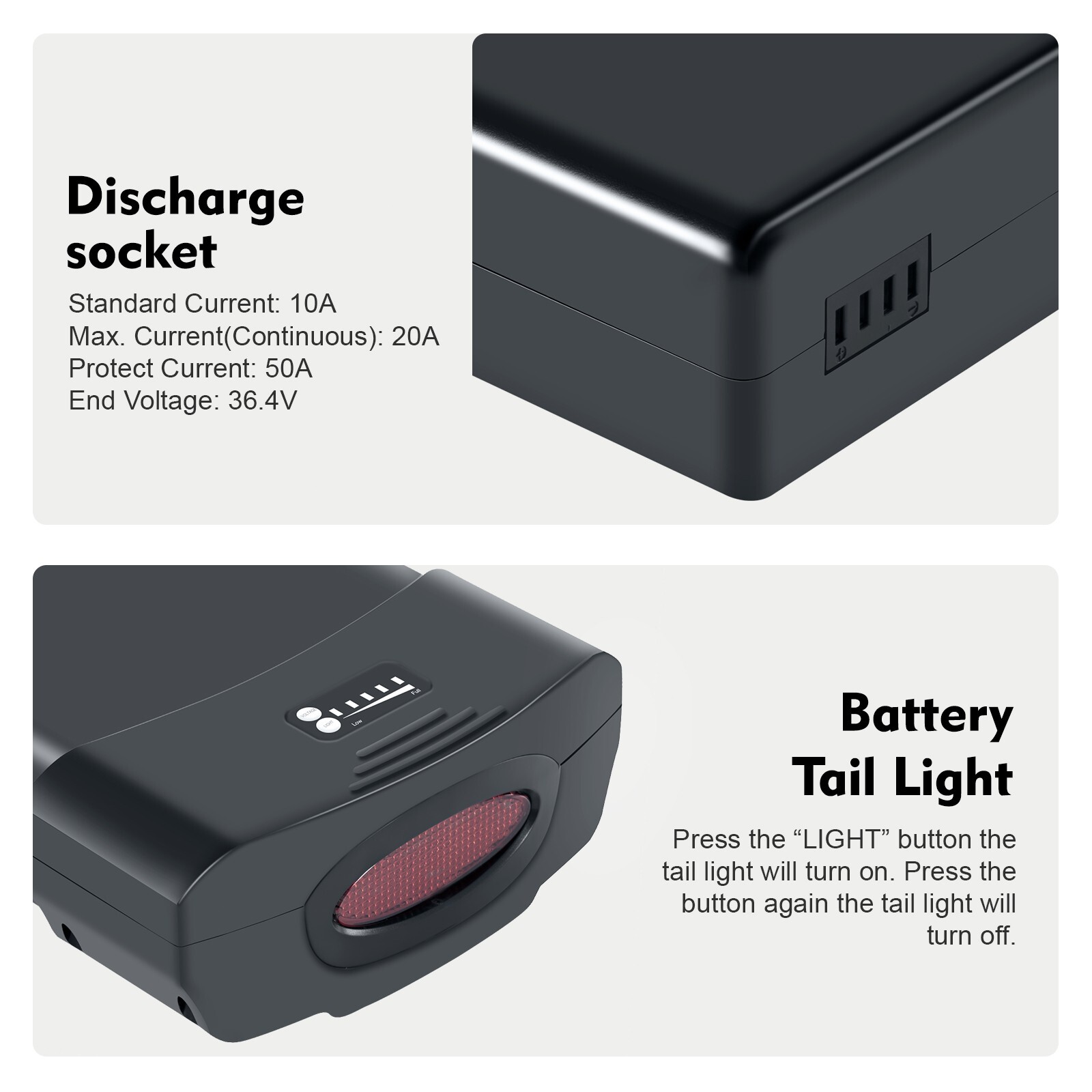 Pedego Electric Bike Battery 36V 13Ah Lithium Ion Rear Ebike Battery Pgoebikes