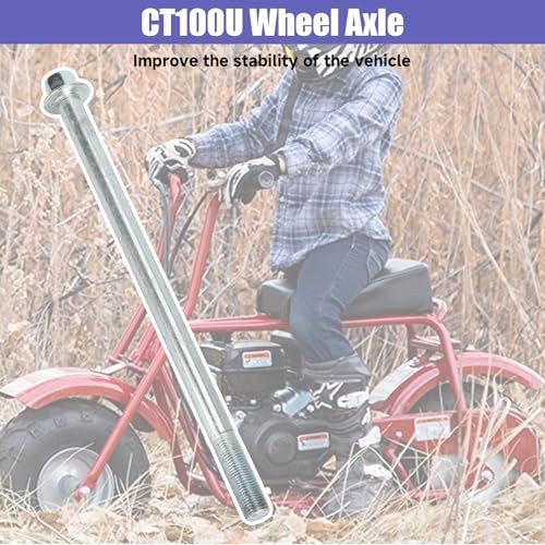 12mm 270mm Mini Bike Rear Axle Kit + 225mm Front Wheel Axle 270mm + 225mm