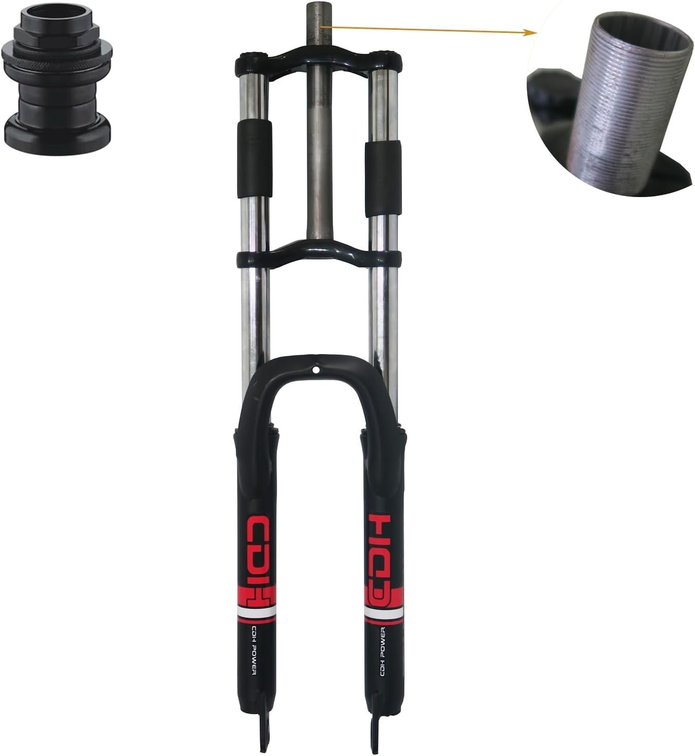 Heavy Duty 26″ Bike Wheels 12G 48 Spokes & 1″ Threaded Bicycle Fork & Freewheel