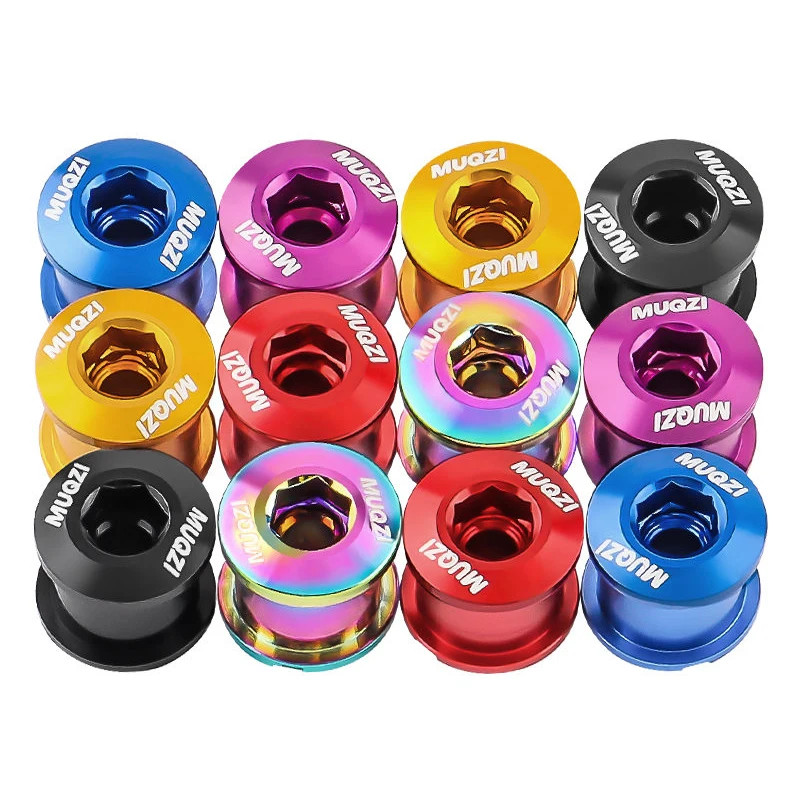 4/5pcs Bike Chainring Bolts MTB Road Crank Single Double Chain Screws