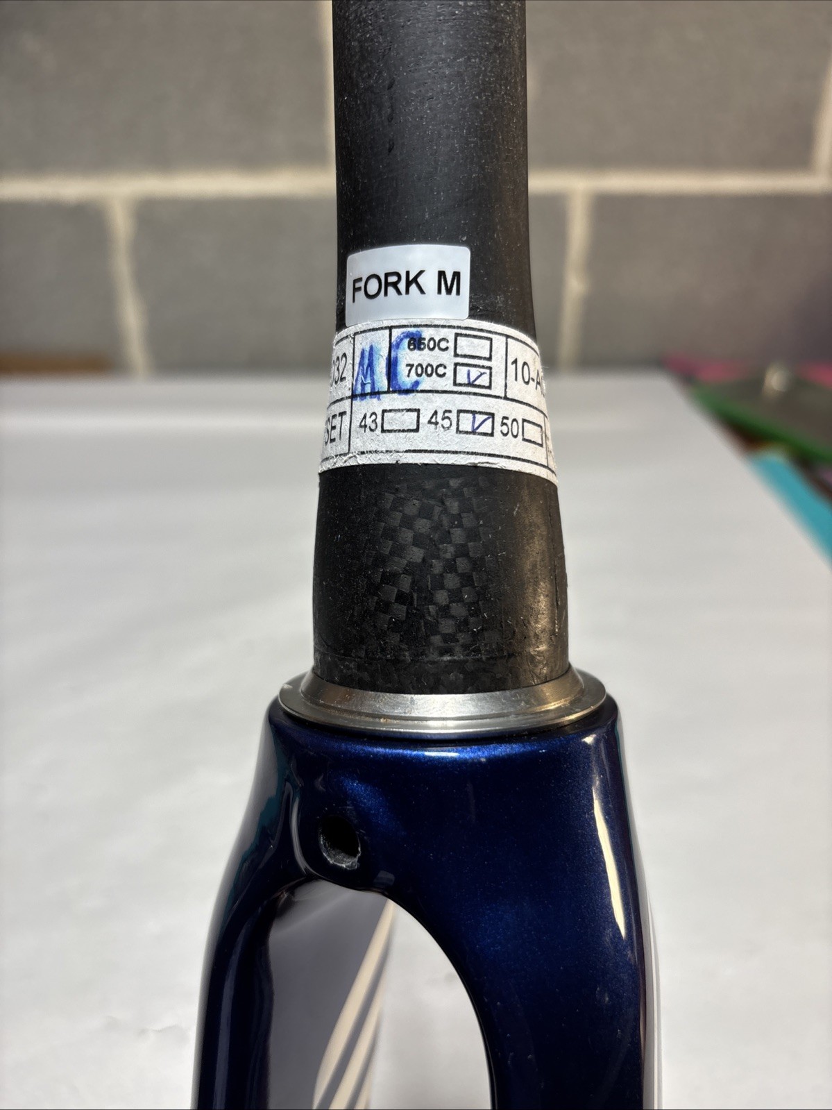 Felt Aero Carbon Road Fork 700c 1 1/8–1.5″ Tapered 300mm Steerer 45mm Rake