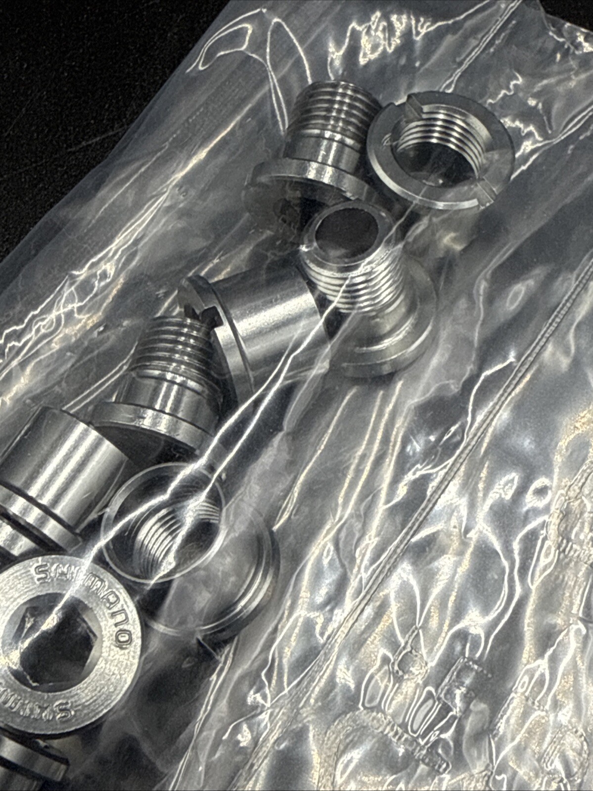 NOS Set of FIVE Shimano DURA-ACE Alloy Chainring Bolts 7700 7800 NEW IN BAG