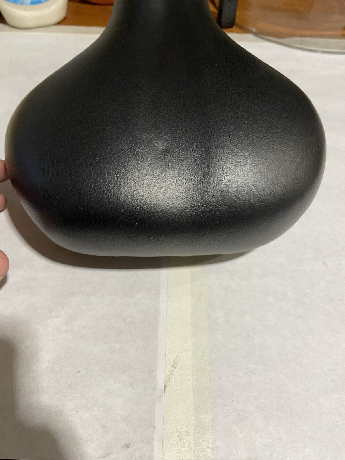 Black Synthetic Bicycle Saddle Seat, Universal Fit, Unisex Adult 1 Item no brand