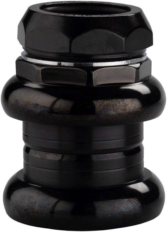 Tange-Seiki Levin CDS 1″ Threaded Headset: 26.4mm Crown Race Black