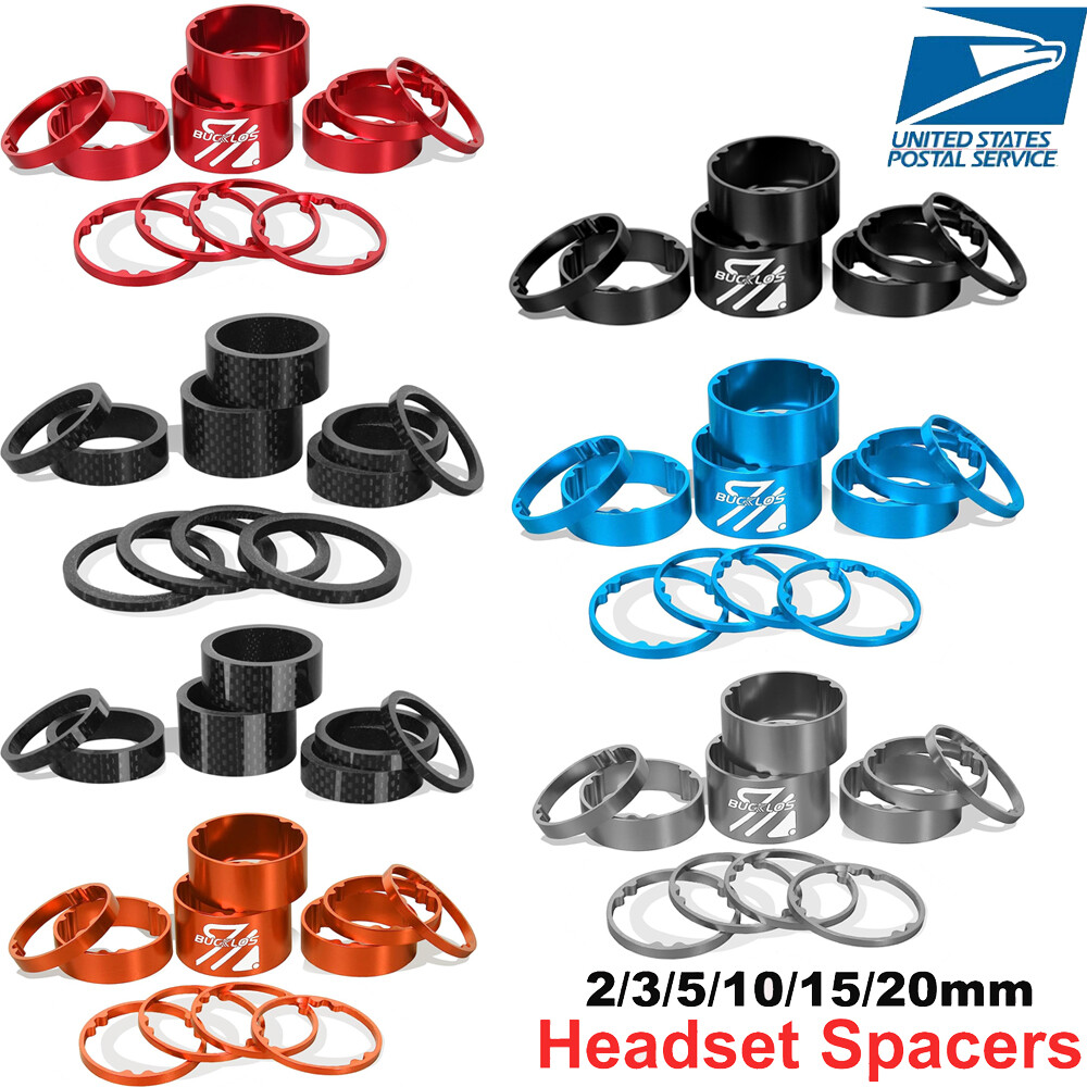 11/5 pcs Headset Spacer 2-20mm Carbon/Aluminum 1-1/8″ MTB BMX Bike Fork Washer