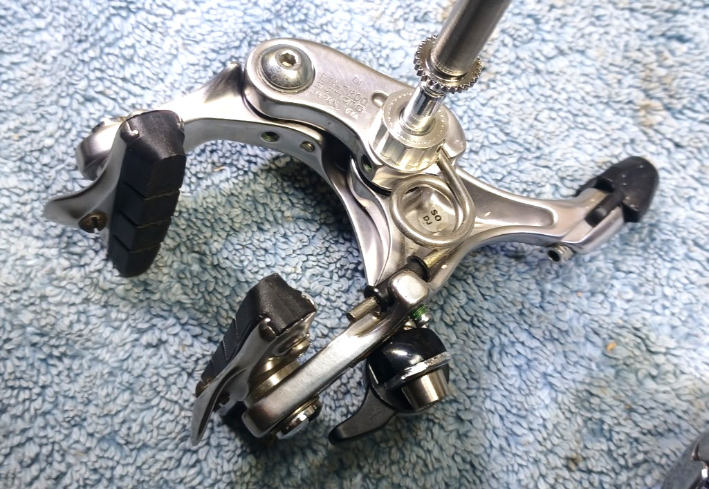VGC, used, Shimano Dura-Ace BR-7800 Rim Brake Calipers Set, Very Good Condition