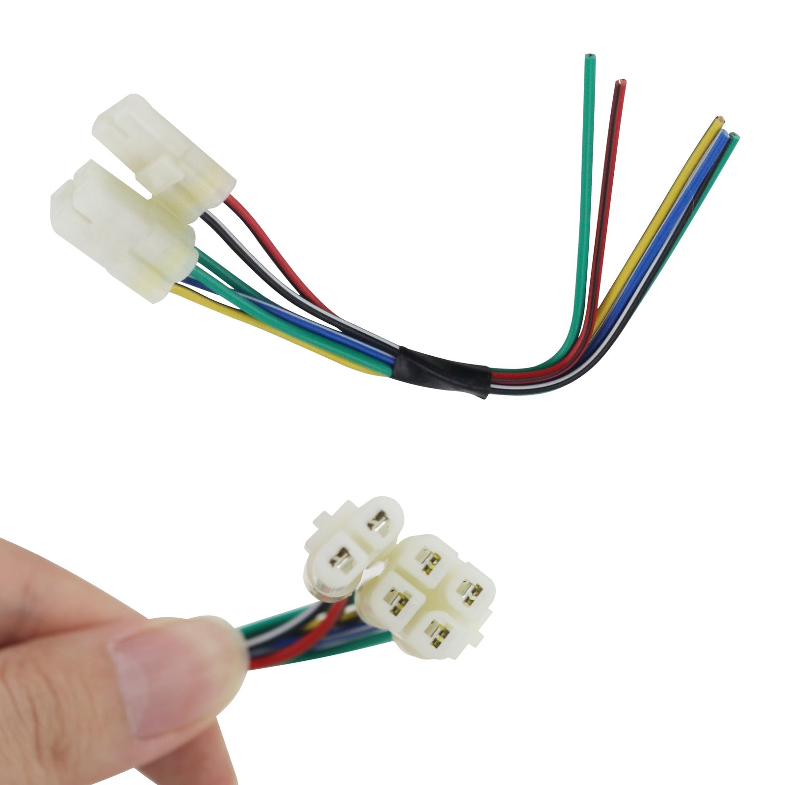 PRO BAT DC 6-pin CDI Module with 4+2 Pins CDI Cable Wire Harness Plug for GY6 50