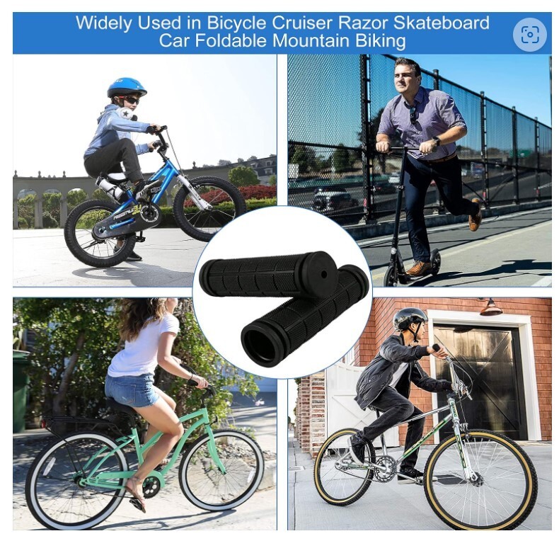 MTB Bike Grips Mountain Bicycle Bike Handle Handlebar Soft Rubber Bar End