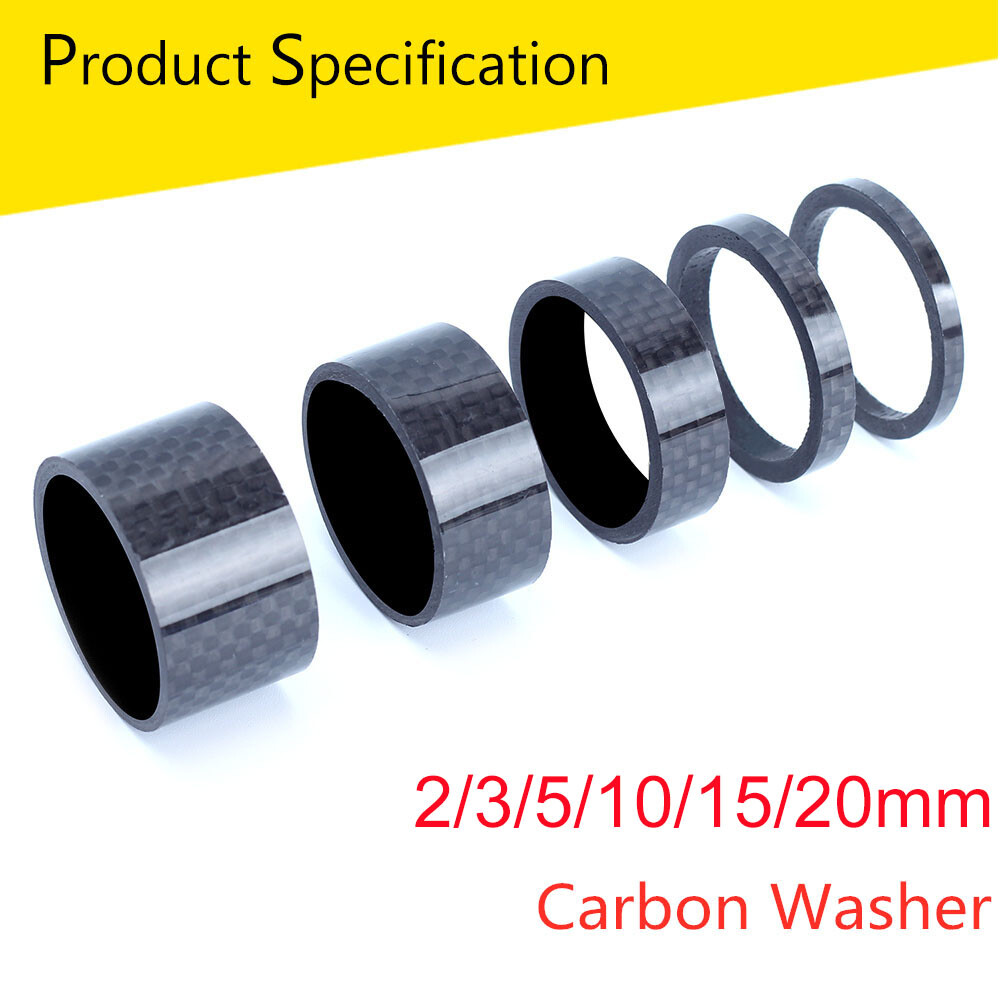 11/5 pcs Headset Spacer 2-20mm Carbon/Aluminum 1-1/8″ MTB BMX Bike Fork Washer