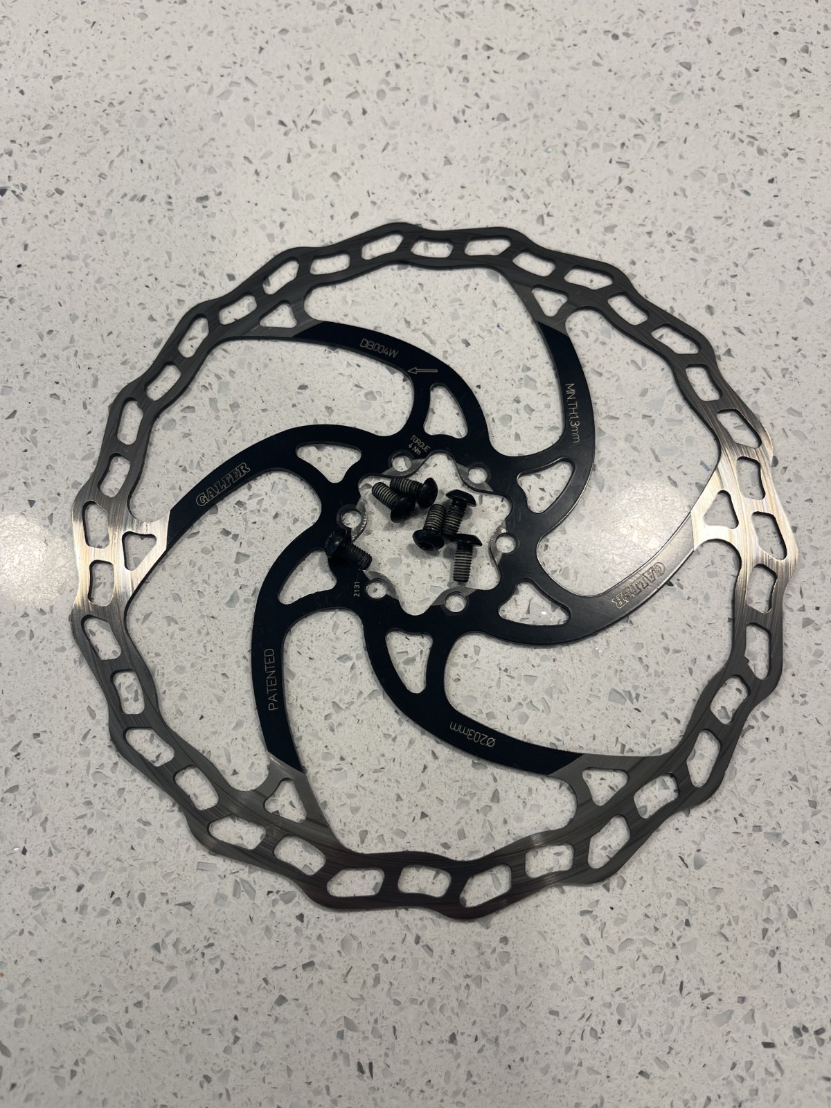 Galfer Wave Mountain Bike MTB E-Bike Disc Brake Rotor – 203mm, 6-Bolt
