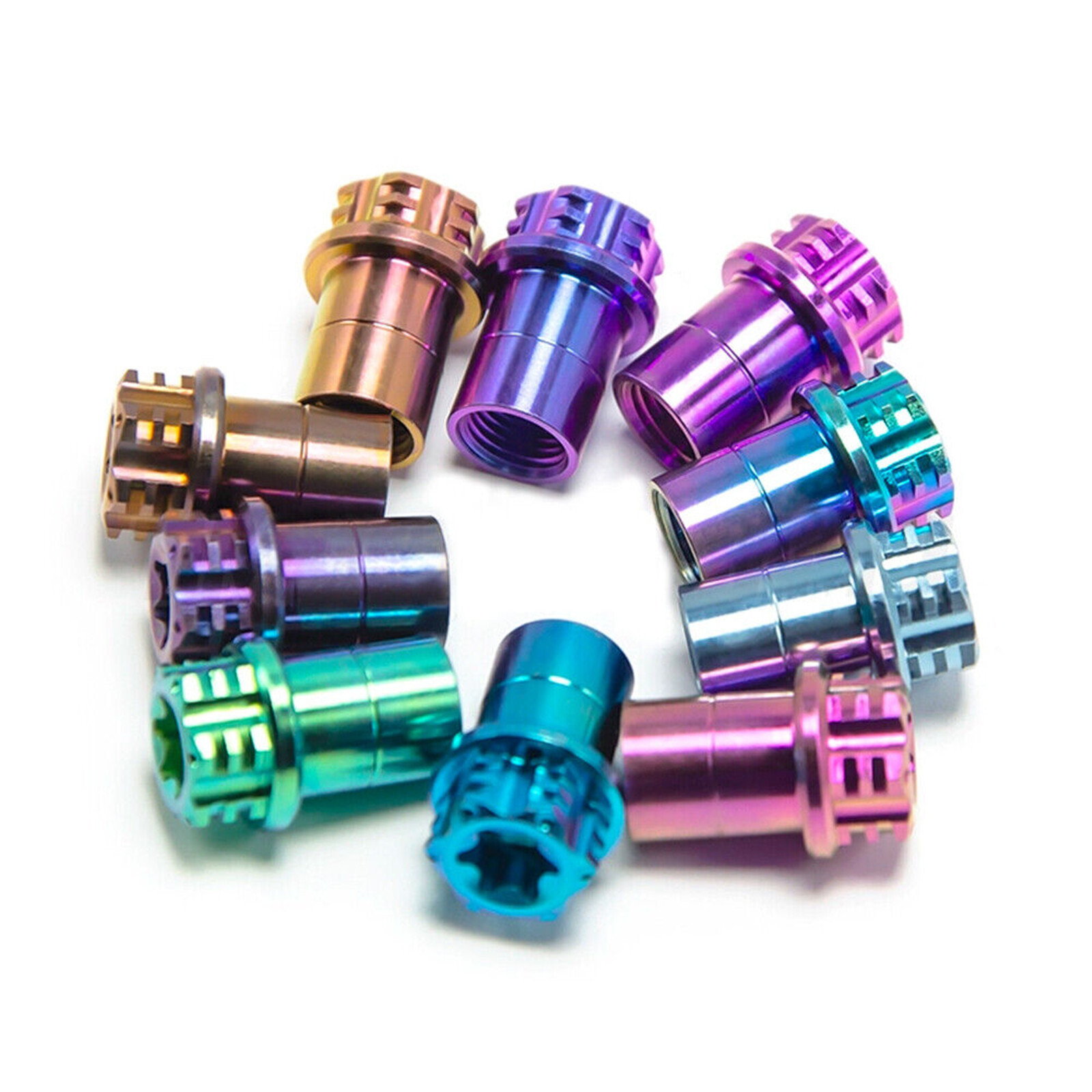 Titanium alloy Bike Car Wheel Tyre Tire Valve Stems Air Dust Cover Cap