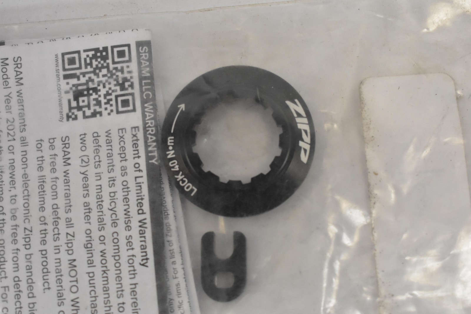 Zipp Lockring 91.1918.548.000 Black Aluminum Steel Road Bike 1PC Manual Kit