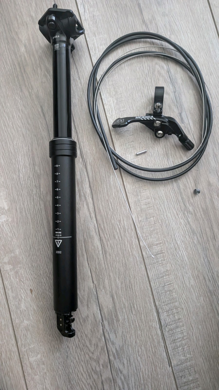 TranzX 30.9 Dropper Seatpost 410mm length 120mm travel Remote Lever New Take Off