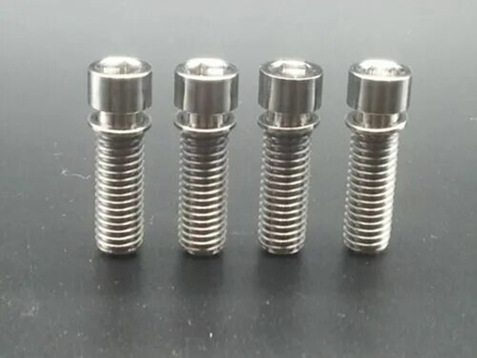 4Pcs/lot M8x25mm Titanium Ti Fit For BMX Stem Bolts Allen Hex Head Screw Washer