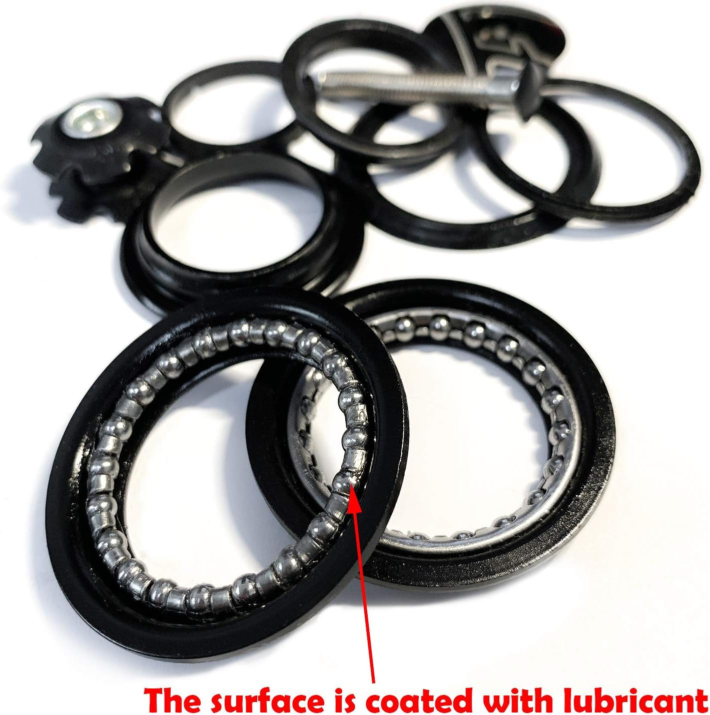 1-1/8″ Headset Top Cap Bearings 34Mm/ 44Mm Diameter Threadless Stem Tapered Seal