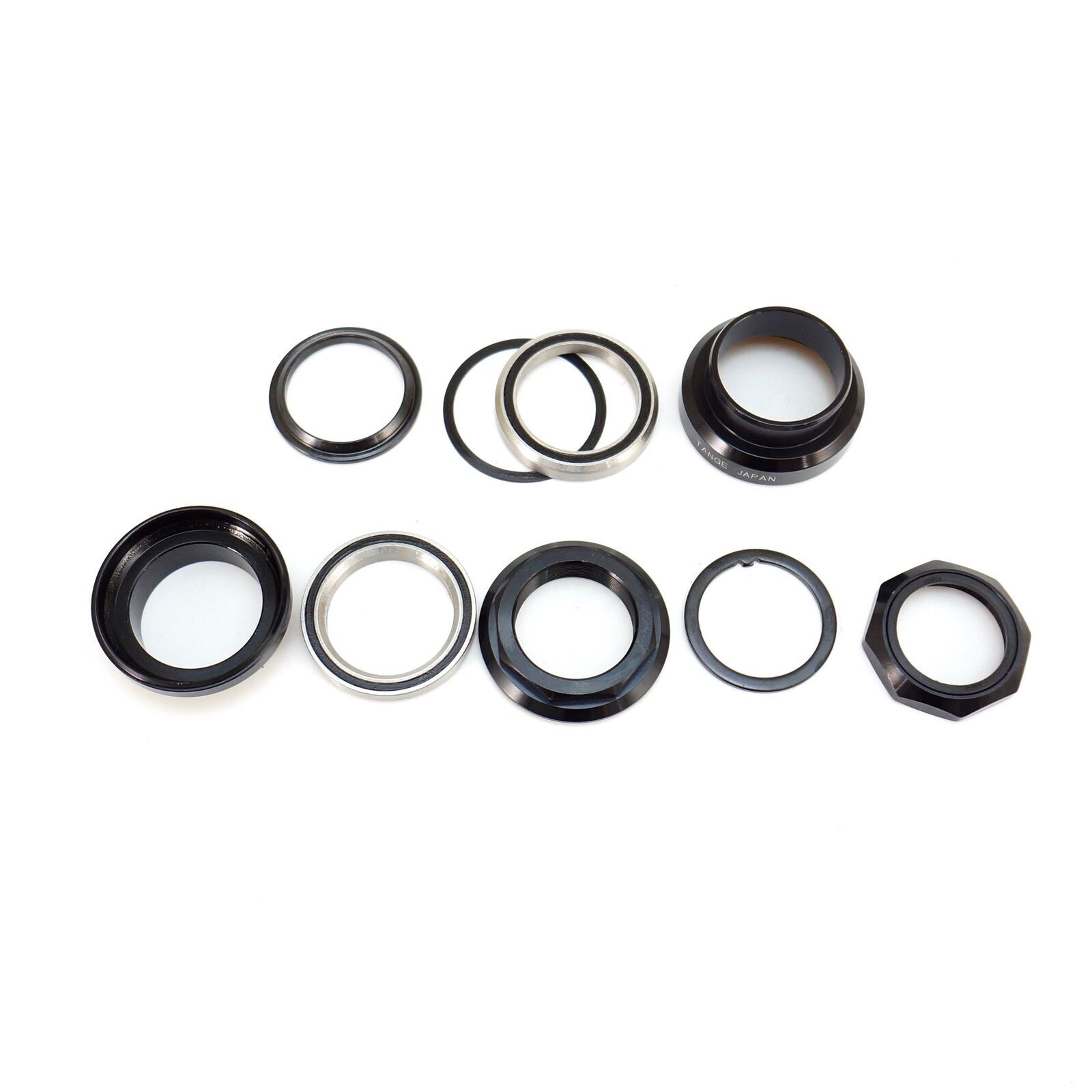 Tange Seiki Falcon FL270C Old School Threaded Bike Headset 1 1/8″ Silver/Black